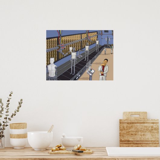 Robotassemblage Poster (Keuken)