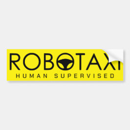 Robotaxi Driver "Yellow Cab" Gecontroleerde editie Bumpersticker