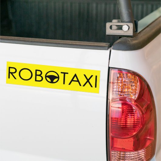 Robotaxis Bumpersticker "Yellow Cab Edition" (Op Truck)
