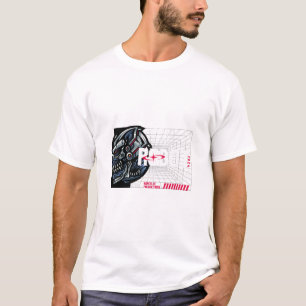 Robotbrein voorbij menselijk t-shirt