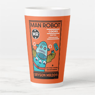 robotcadeaus voor Jubileum of bruiloft Latte Mok