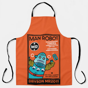 robotcadeaus voor Jubileum of bruiloft Schort