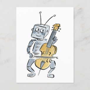 robotcello briefkaart