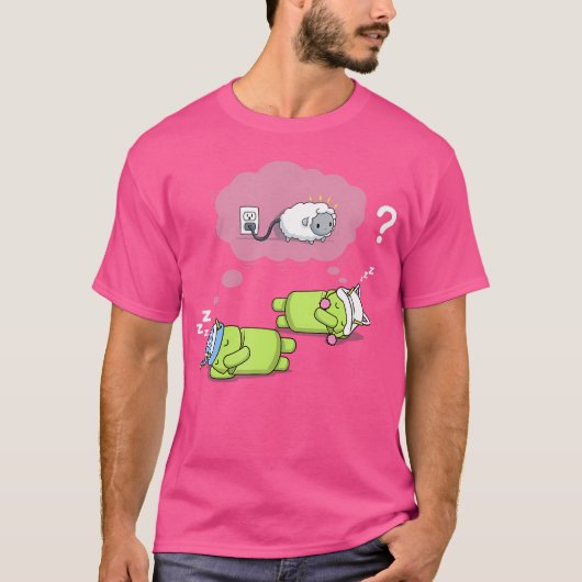 Robotdroom van elektrische schaap sci-fi replicant t-shirt (Voorkant)