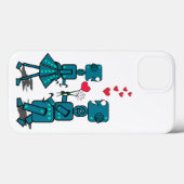 Roboter Case-Mate iPhone Case (Achterkant (horizontaal))