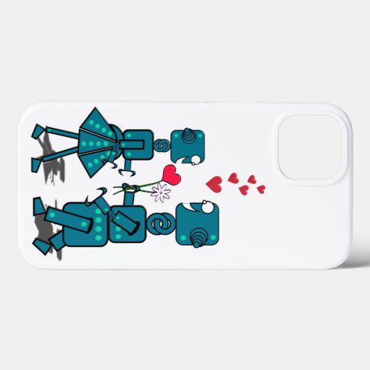 Roboter Case-Mate iPhone Case (Achterkant (horizontaal))