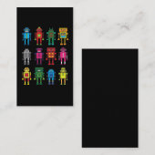 Roboter Geschenk Robotik Retro Spielzeug Spaß Visitekaartje (Voorkant / Achterkant)