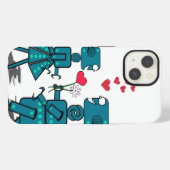 Roboter iPhone Hoesje (Achterkant horizontaal)