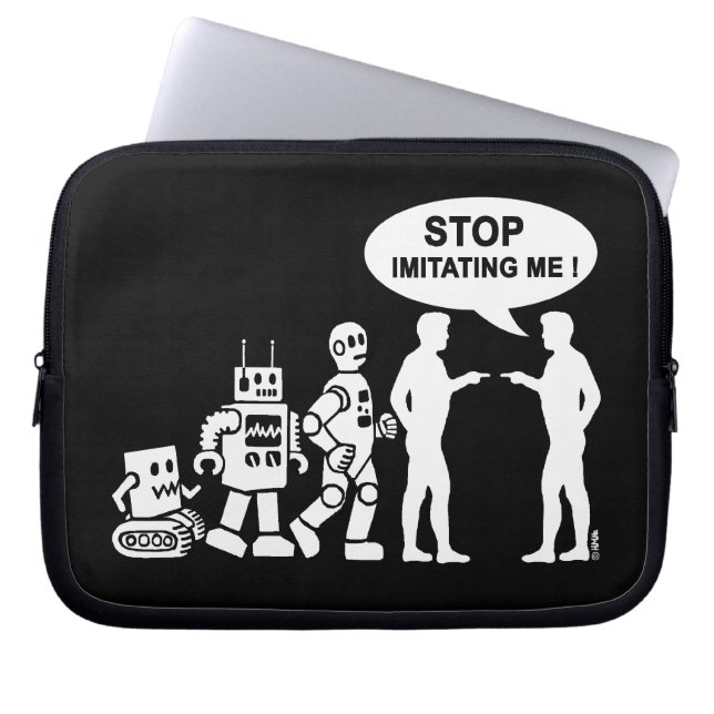 Robotevolutie Laptop Sleeve (Voorkant)