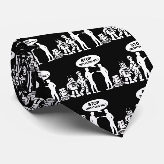 Robotevolutie Stropdas (Opgerold)