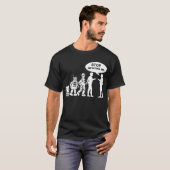 Robotevolutie T-shirt (Voorkant volledig)