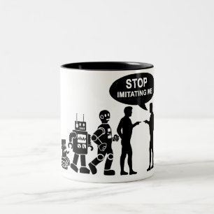Robotevolutie Tweekleurige Koffiemok