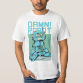 Robotgrafische Mannen T-Shirt (Voorkant)