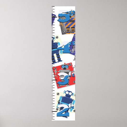 Robotgroeigrafiek Poster (Voorkant)