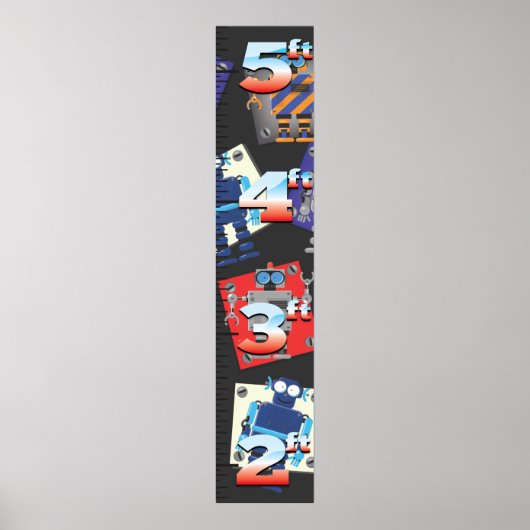 Robotgroeigrafiek Poster (Voorkant)