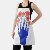 Robothand met bloeiende Rozen artwork Schort (Insitu)