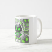 Robotic Alien Koffiemok (Voorkant rechts)