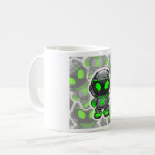 Robotic Alien Koffiemok (Voorkant links)