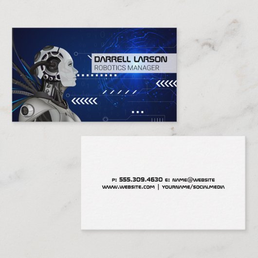 Robotic Artificial Intelligence Visitekaartje (Voorkant / Achterkant)
