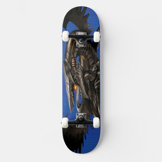 Robotic Dragon epc blu Persoonlijk Skateboard (Voorkant)