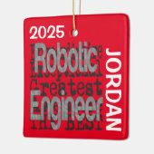 Robotic Engineer Extraordinaire CUSTOM Keramisch Ornament (Links)