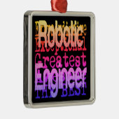 Robotic Engineer Extraordinaire Fun Metalen Ornament (Rechts)