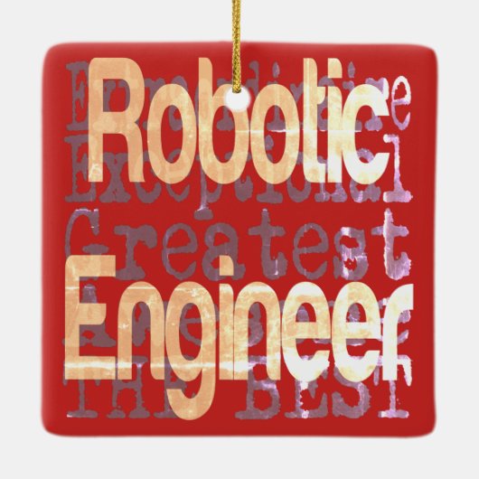 Robotic Engineer Extraordinaire Keramisch Ornament (Achterkant)