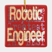 Robotic Engineer Extraordinaire Keramisch Ornament (Voorkant)