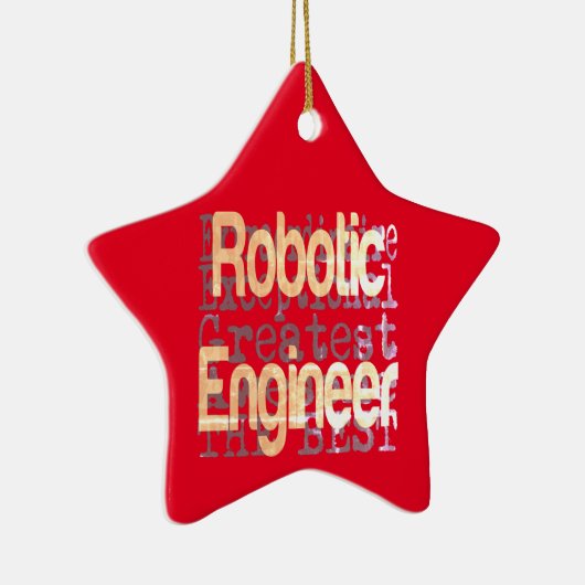 Robotic Engineer Extraordinaire Keramisch Ornament (Rechts)