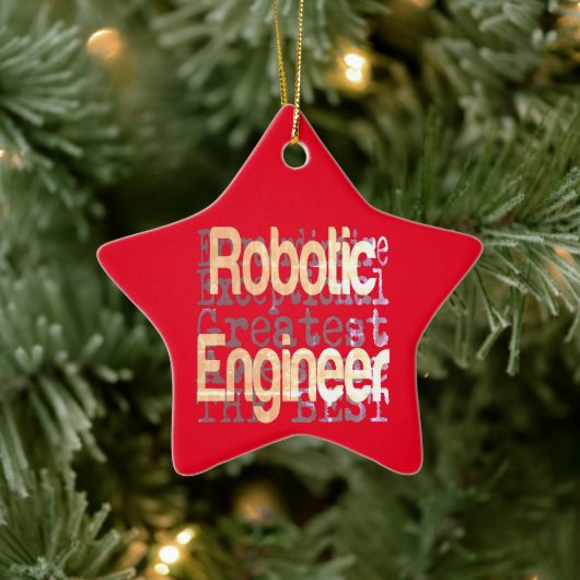 Robotic Engineer Extraordinaire Keramisch Ornament (Boom)