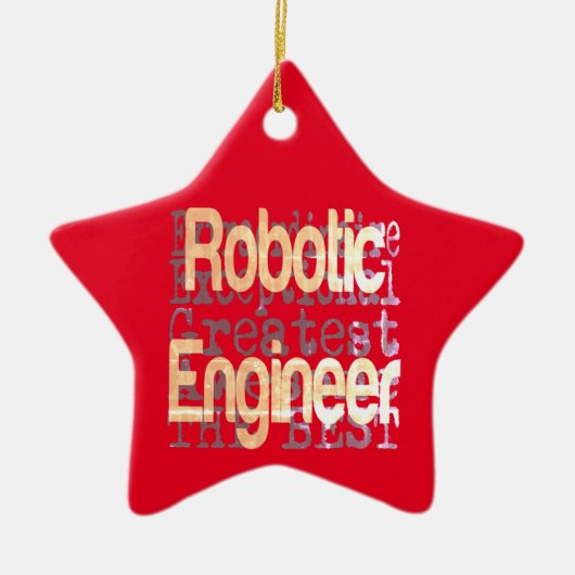 Robotic Engineer Extraordinaire Keramisch Ornament (Voorkant)