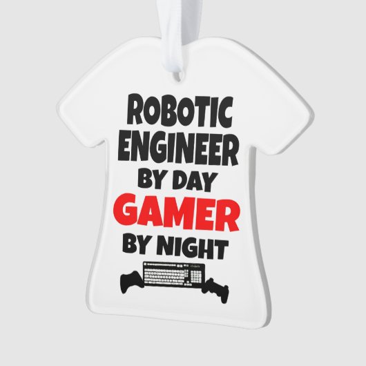 Robotic Engineer Gamer Ornament (voorkant)