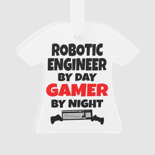 Robotic Engineer Gamer Ornament (achterkant)