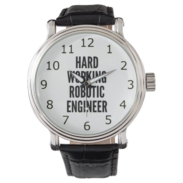 Robotic Engineer hardwerkend Horloge (Voorkant)