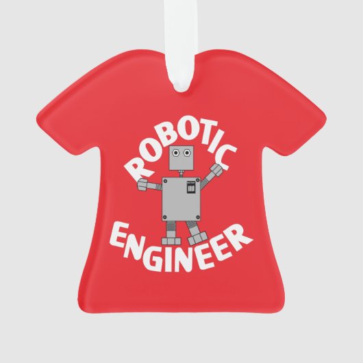 Robotic Engineer Robot Ornament (achterkant)