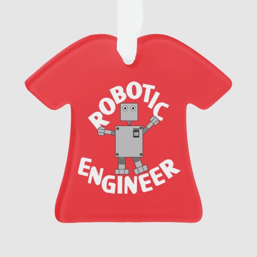 Robotic Engineer Robot Ornament (voorkant)