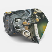 Robotic Geek Nerdy Technology Machine Stropdas (Opgerold)