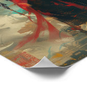 Robotic Guan Yu Front Uitzicht Full Body Shot Post Poster (Hoek)