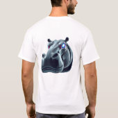 Robotic Hippo Face Art T-shirt (Achterkant)