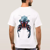 Robotic Lobster Face Art T-shirt (Achterkant)