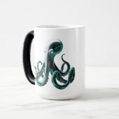 Robotic Octopus - futuristisch technisch ontwerp Magische Mok (Voorkant links)