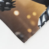 Robotic-panda met vleugels fleece deken (Hoek)