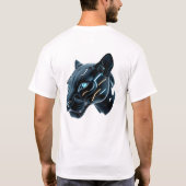 Robotic Panther Face Art T-shirt (Achterkant)