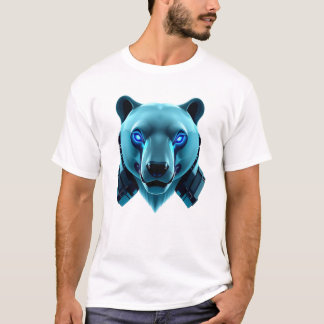 Robotic Polar Beer Face Art T-shirt