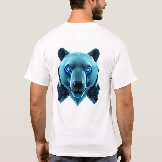 Robotic Polar Beer Face Art T-shirt (Achterkant)