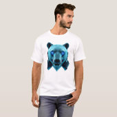 Robotic Polar Beer Face Art T-shirt (Voorkant volledig)