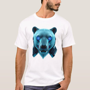 Robotic Polar Beer Face Art T-shirt
