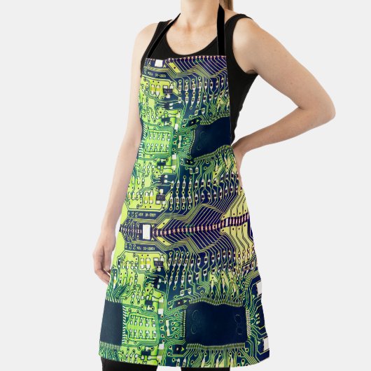 Robotic Printed Circuit Board - Groene Geek Techne Schort (Insitu)