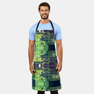 Robotic Printed Circuit Board - Groene Geek Techne Schort