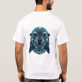 Robotic Seal Face Art T-shirt (Achterkant)